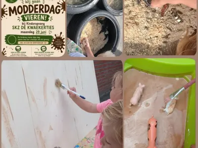 Modderdag bii de Kwa
