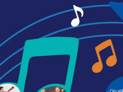 flyer voorjaarsvakantie thema de muziekfabriek