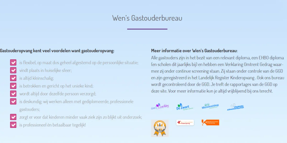 Wen's Gastouderbureau