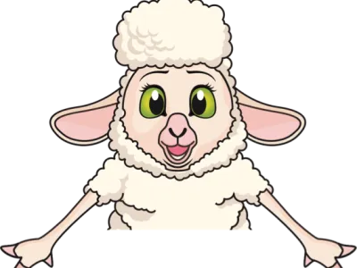 Hoppas schaap mascotte