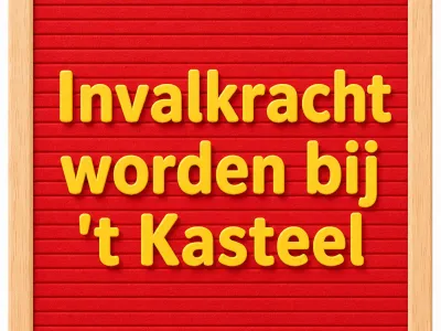 Invalkracht worden bij t Kasteel