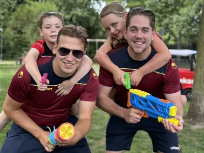 Watergevecht bij kinderopvang in Breda