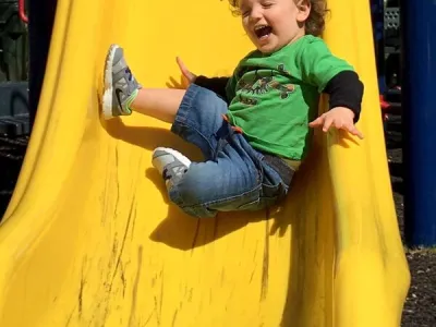 Kid Sliding