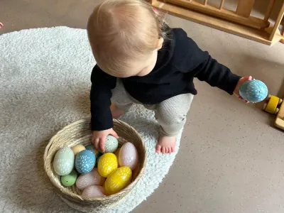 Kinderen spelen bij Kinderopvang 't Klavertje