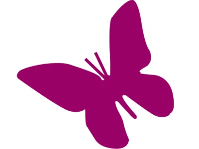 Paarse Vlinder vierkant Kinderopvang De Vlindertuin Amersfoort