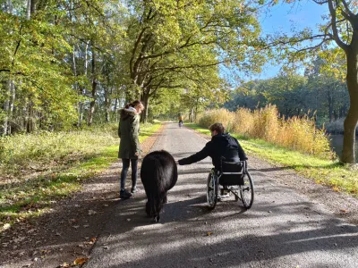 Deelnemers dagbesteding wandelen