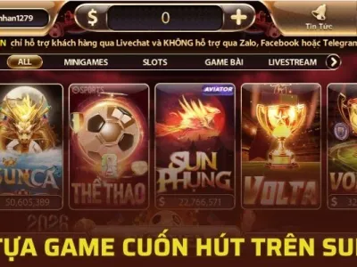Các tựa game cuốn hút trên Sunwin luôn tạo ấn tượng mạnh 