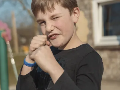 Kindje wil vechten