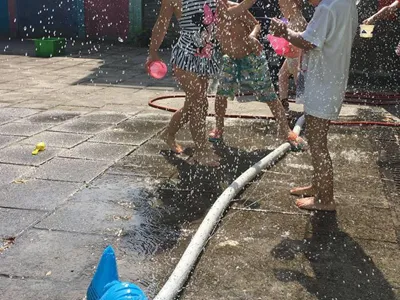 kinderdagverblijf 't Stadstuintje Vrieseweg Dordrecht, spelen