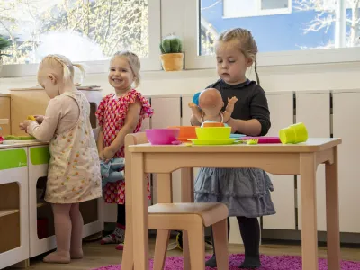 In de keuken