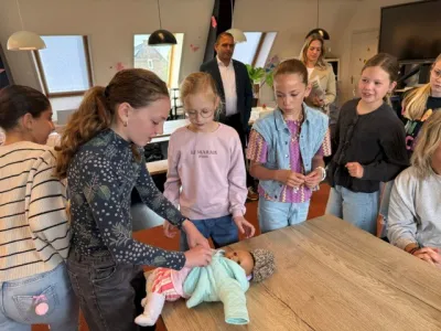 Wasko laat leerlingen kennismaken met de kinderopvang tijdens Zorgroute 2026
