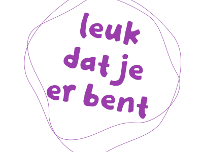 leuk dat je er bent