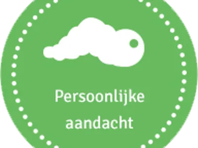 Persoonlijke aandacht badge.