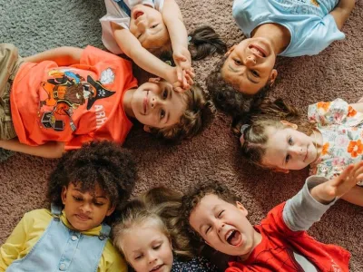 Kinderen lachen
