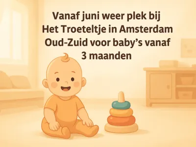 baby in kinderdagverblijf in Amsterdam Oud-Zuid